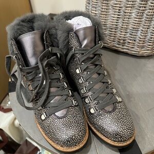INC International Concepts Pewter Boots still in box . Worn once !